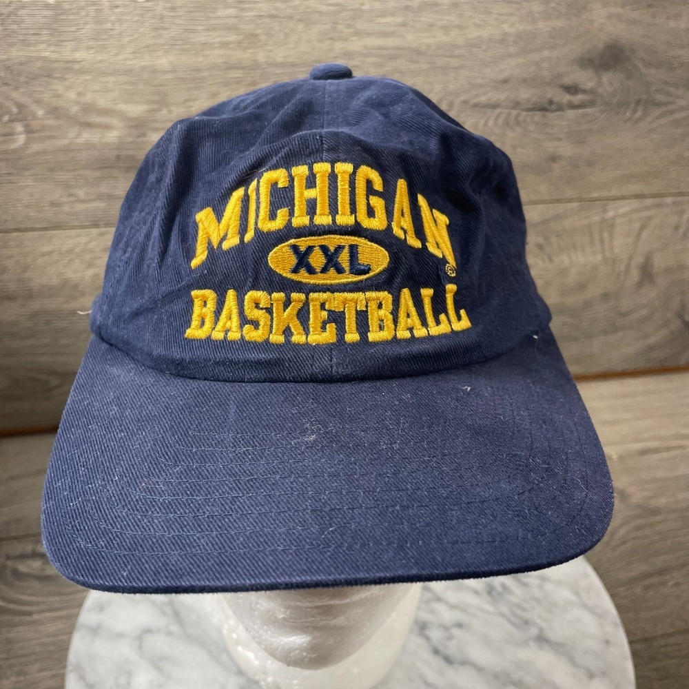 VTG Michigan Wolverines Hat Snapback College Basketball Embroidered 90s Retro